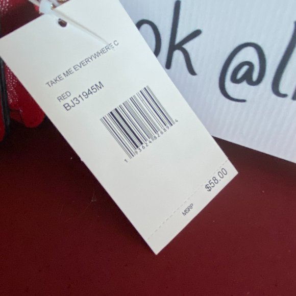 Betsey Johnson Take Me Everywhere Crossbody Red - Picture 3 of 6